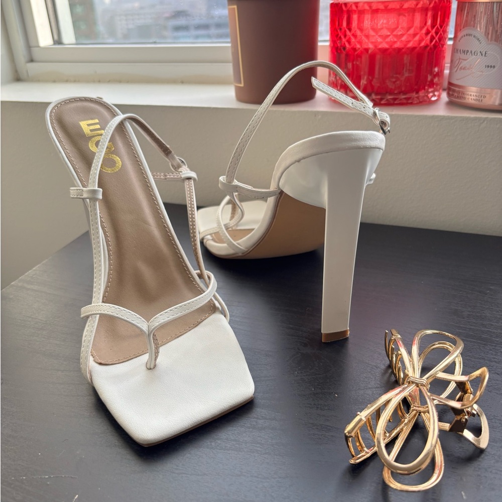 Elegant White Heels